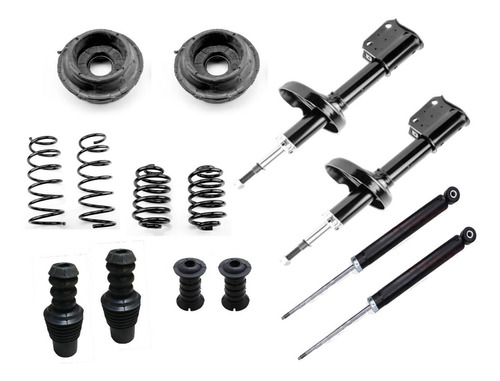 Kit Amortiguadores Resortes Bases Nissan Platina  02-10 1.6