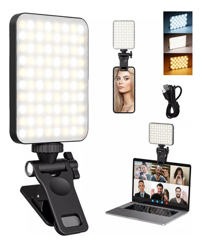 Luz De Video/cámara Lámpara Con Clip Para Teléfono Móvil