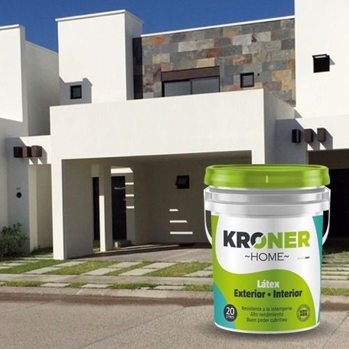 Pintura Látex Antihongo Interior Exterior Kroner Oferta 20 L