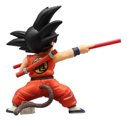 Action Figure Kid Goku Com Bastão Dragon Ball