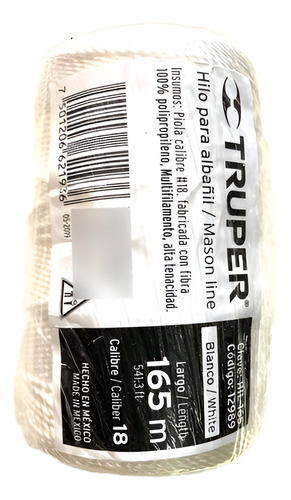 Lienza Hilo Carpintero Truper 165 Mts // Au
