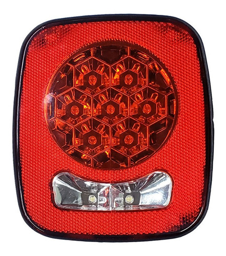 Farol Tras Jeep Trailer Led Rojo Blanco 14x17cm