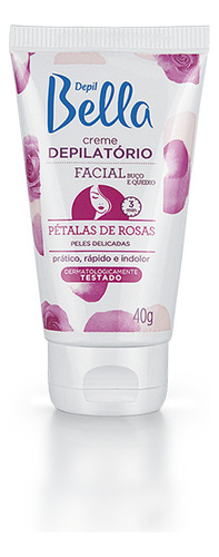 Creme Depilatório Facial Pétalas De Rosas Depil Bella 40g Tipo de pele Normal