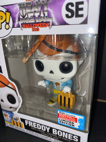 Funko Pop Freddy Bones Heavy Metal Hallowen Funtastic Voyage