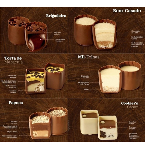 Petit Parfait Chocolates Cacau Show Amargo Com Sem Agregado Caixa