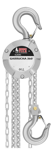 Garrucha De Aluminio 360° 250kg Cadena De 3 Metros Dogotuls