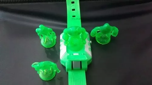 Relógio Ben10 Com 4 Aliens Emborrachados Relógio Omnitrix Com Luz