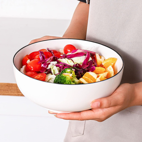 Anbncn Ensaladera Grande Para Microondas, Cuencos Para Sopa
