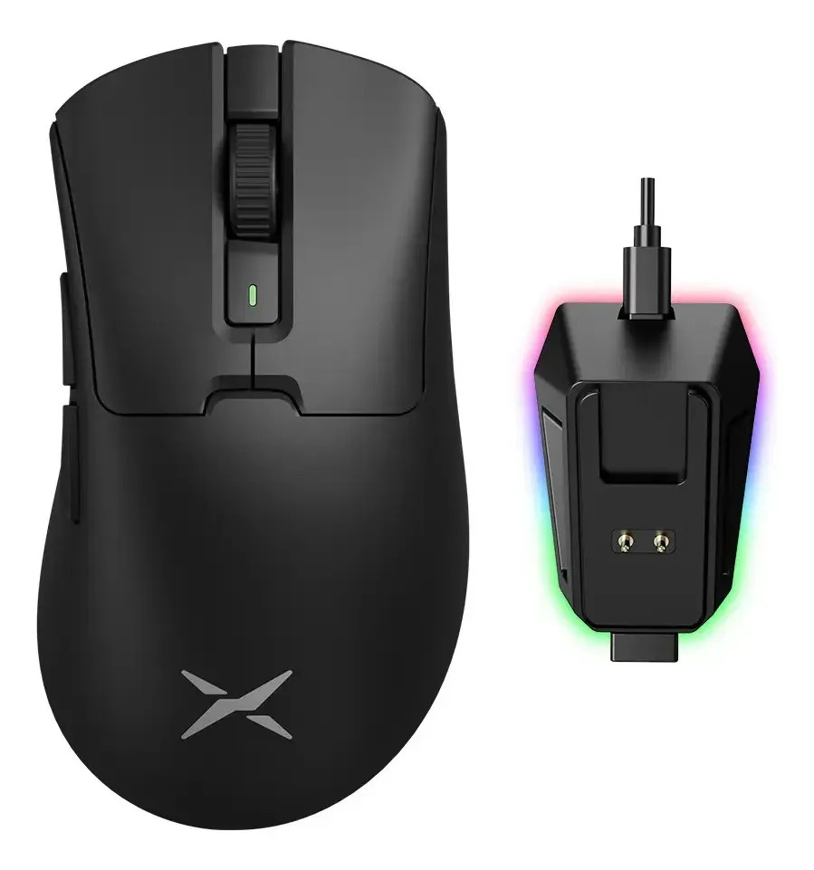 Delux M900pro Mouse Gamer Sem Fio 8000hz Paw3395 Com Dock Preto