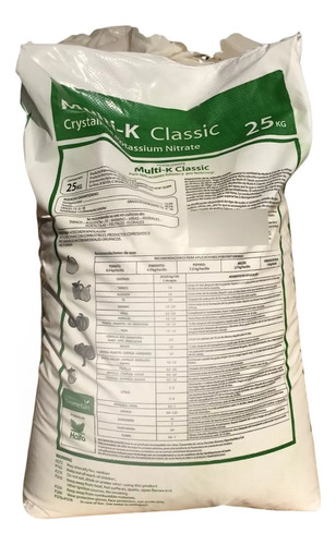Fertilizante Nitrato De Potasio Israeli Multi K X 25 Kg Cs*-