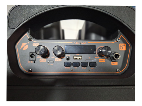 Bocina Portatil Amplificada Microfono Control 8in Fm Tws 4pz