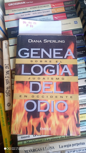 Genealogía Del Odio. Sobre El Judaísmo... Diana Sperling