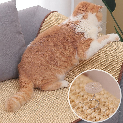 Alfombrilla De Sisal Cats Scratcher Para Afilar Uñas Cats Tr
