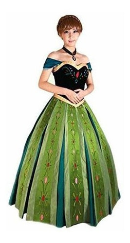 Mordarli Frozen Princess Anna Dress Para Mujer Disfraz