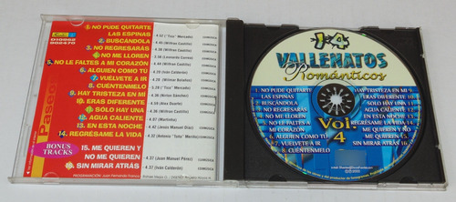 14 Vallenatos Romanticos Cd Original Vallento Colombia 2000