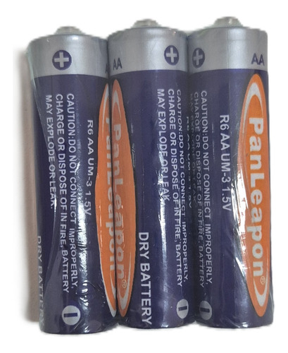 Pilhas Aa 1.5v Econômicas Para Uso Diário Kit Com 3 Unidades