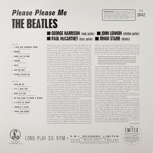 Vinilo: Los Beatles - Please Please Me