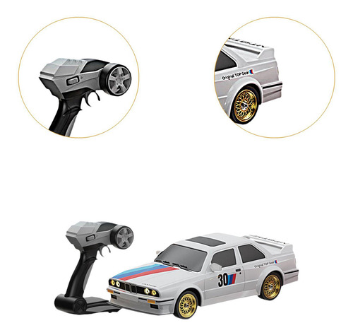 1/16 De Automóvil Rc Control Remoto Con Luces Led, Modelo