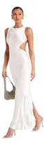 Comprar Vestido Blanco Largo Con Aberturas Laterales Elegantes