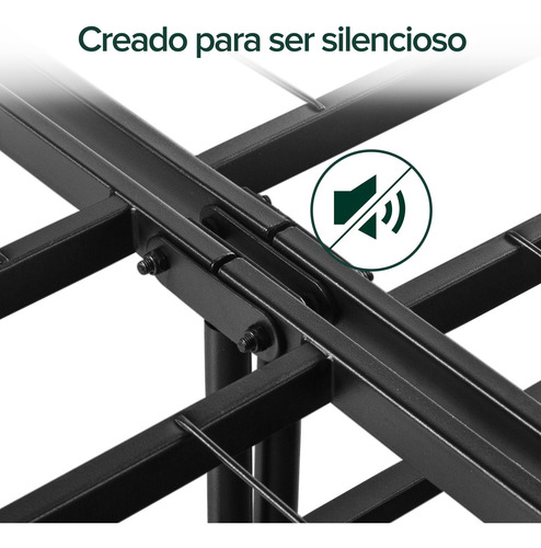 Imagen 8 de 9 de Base De Cama Europea Zinus 1.5 Plazas Long 105x200x36cm