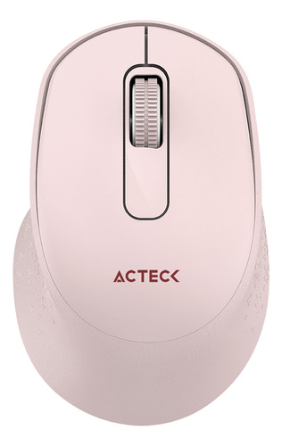 Mouse Acteck Ergo Mi470 1600dpi Inalambrico Usb 2.4 Ghz Rosa