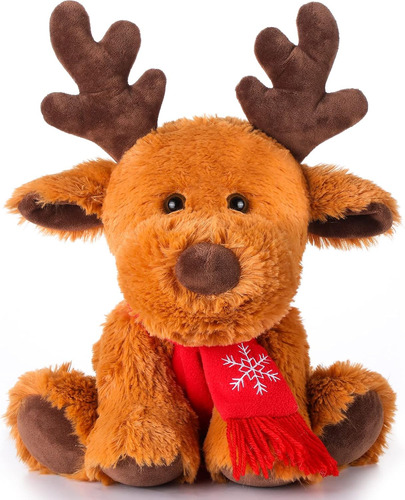 Muñeco De Peluche Lindo De Navidad, Alce De Peluche Reno Par