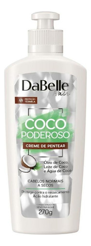 Creme De Pentear Vegano Coco Poderoso Dabelle 270g
