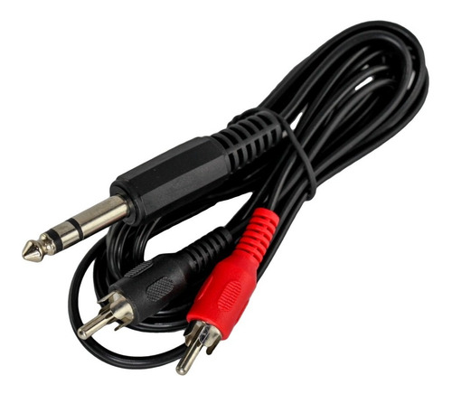 Cable Audio Plug 6.5mm Stereo A 2 Rca Consola Parlantes Htec