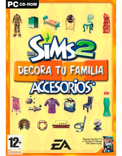 Los Sims 2 Decora Tu Familia Accesorios - Nuevo- Pc Game
