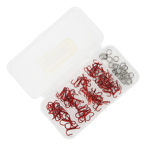 Kit De Anzuelos Triples Para Pesca, 100 Unidades Y Doble Ani
