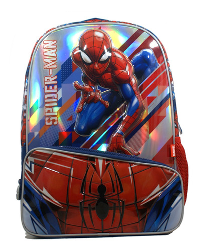 Mochila Wabro Spiderman 17  Azul/rojo Deporfan