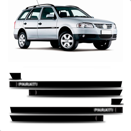 Friso Lateral Parati 1999/2008 4p -kit 6 Peças Personalizado