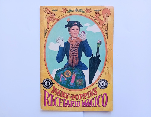 Recetario Cocina Mágico Mary Poppins Librito 1964 Original