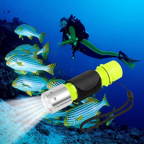 Oumers Linterna Buceo Luz Led Superbrillante Impermeable