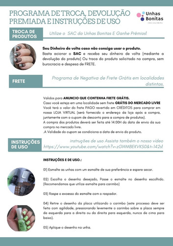 Imagem 6 de 6 de Carimbo De Unhas Apipila Minimalista Grátis 02 Esmaltes