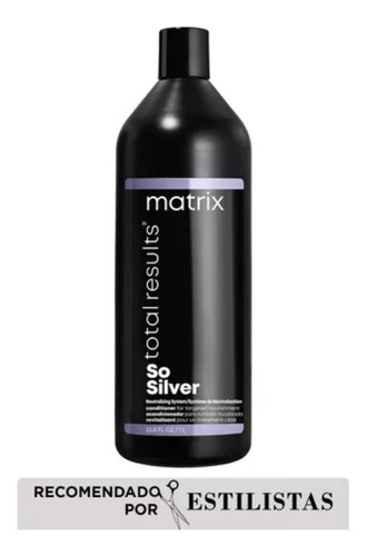  Acondicionador Matrix Total Results So Silver Hidratante 1l