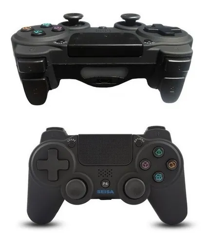 Joystick Para Playstation 4 Ps4 Y Pc Bluetooth Recargable Color Negro