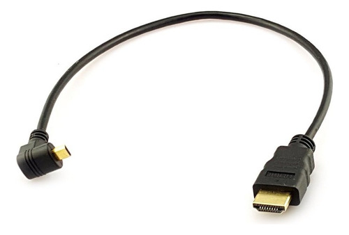 Cable De 90 Grados Micro Hdmi A Hdmi, 30 Cm