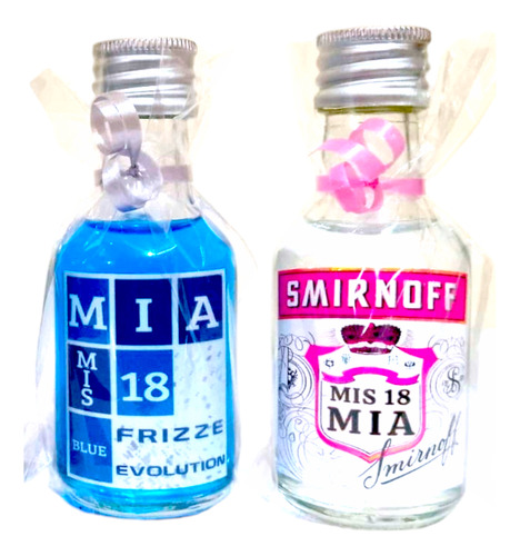 30 Souvenirs Botellitas Miniatura De Bebidas Personalizadas