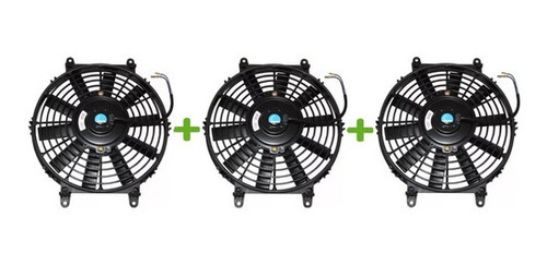 Kit 3 Ventoinha Eletro Ventilador Universal 7 Polegadas