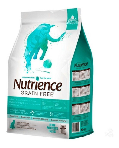 Nutrience Grain Free Control Bolas De Pelo 2,5kg
