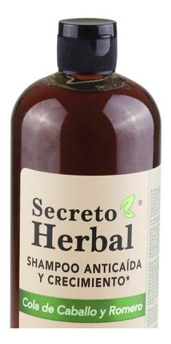Imagen 8 de 10 de Shampoo Secreto Herbal Anticaida Cola Caballo Romero 1 Lt