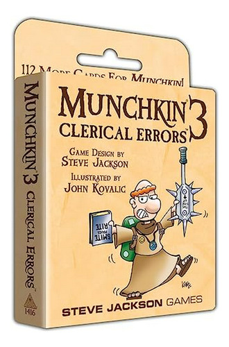 Munchkin 3 - Errores Clericales: Juego De Cartas