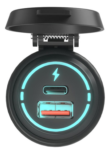 Enchufe De Usb Modificado Pd Tipo C + Qc 3.0 Para Carro De