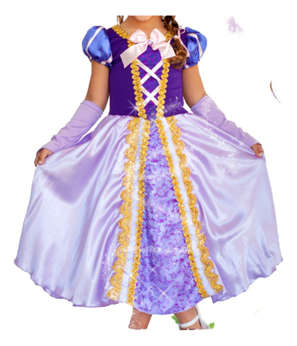 Fantasia Infantil Princesa Lilás Roxa 