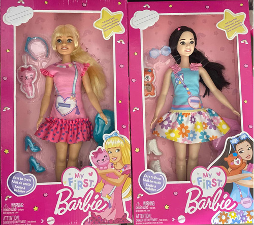 My Primera Barbie My First Barbie Pareja Incluye 2