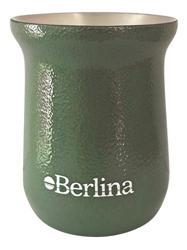 Mate Alto 260ml Berlina Verde, Doble Pared De Acero Inoxidab