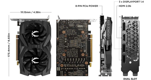 Tarjeta Video Zotac Gaming Geforce Gtx 1660 Super 6gb Gddr6