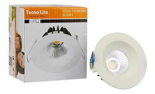 Imagen 4 de 7 de Bala Led Blanco, 6,5w, Luz Cálida, Interior Tecnolite