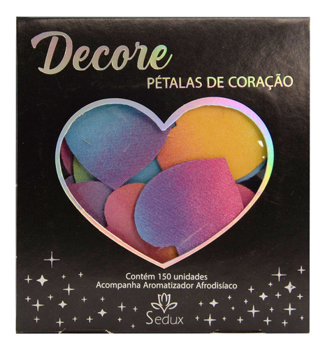 Imagem 4 de 5 de Pétalas Coração Coloridas 150 Unidades Sedux